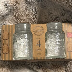 Impressions Set of 4 Glass Shot Glasses